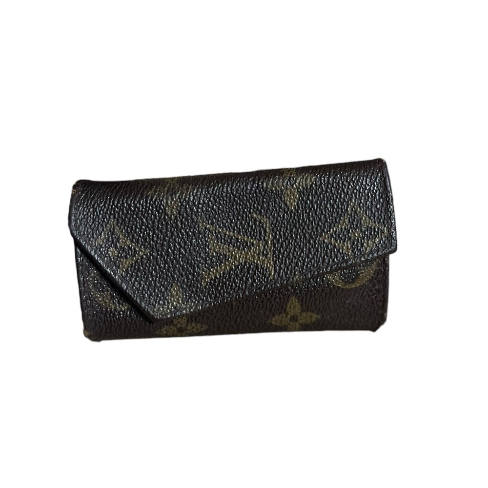Vintage Authentic Louis Vuitton Monogram Leather Key Holder Keychain Wallet - Picture 3 of 11